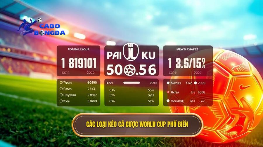 Các loại kèo cá cược World Cup phổ biến